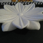Lotus marmori kulho alusta Intia Halkaisija n. 19,5 cm - pikkukuva 2