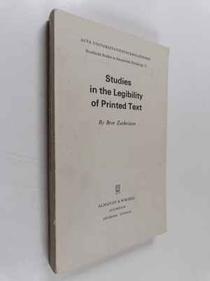 Bror Zachrisson : Studies in the legibility of printed text