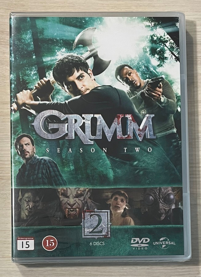 Grimm: Kausi 2 (6DVD) uusi ja muoveissa