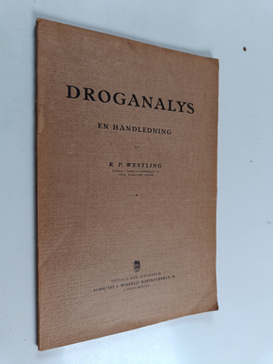 R. P. Westling : Droganalys - En handledning
