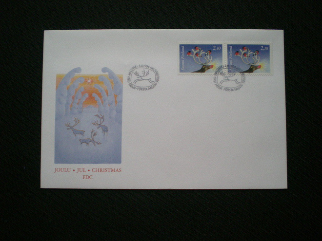 FDC Jouluvihko V26 - LaPe 1269 H1 - 1270 H2