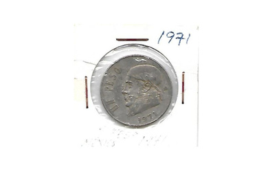 1 Peso vuodelta 1971 Meksiko