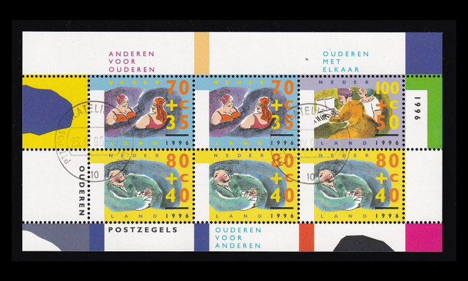 Alankomaat 1571BL48 o Hyväntekeväisyys vanhustyö (1996)