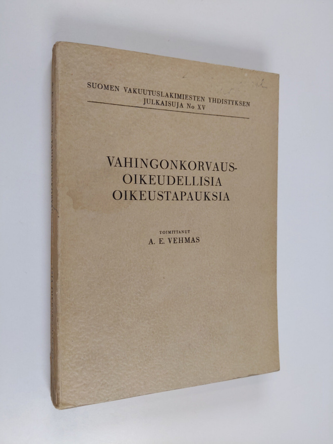 Vahingonkorvausoikeudellisia oikeustapauksia