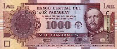 PARAGUAY 1000 GUARANIES 2005 UNC (K16-S26)