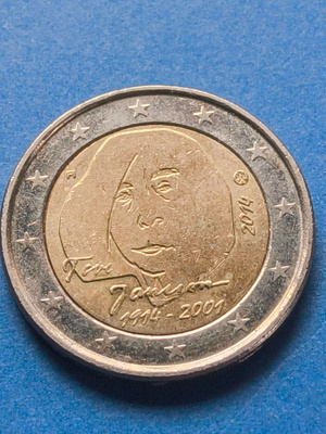 2€ Suomi 2014 Tove Jansson 1914-2001,kts!