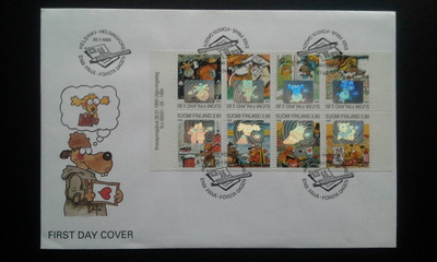 FDC Ystävyydellä 30.1.1995 LaPe 1272-1279 V27