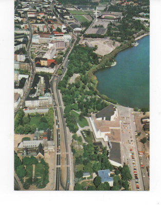Helsinki: Kansallismuseo ym (ilmakuva)