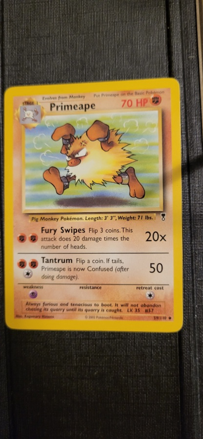 Primeape #59 Legendary Collection Uncommon Pokemon CCG card