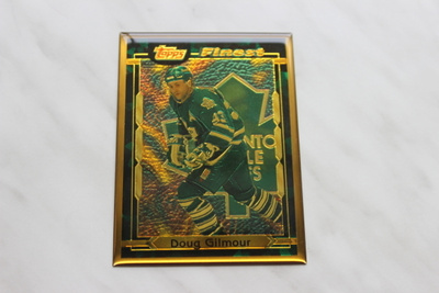 1995-96 Topps Finest Bronze Plate Doug Gilmour #6