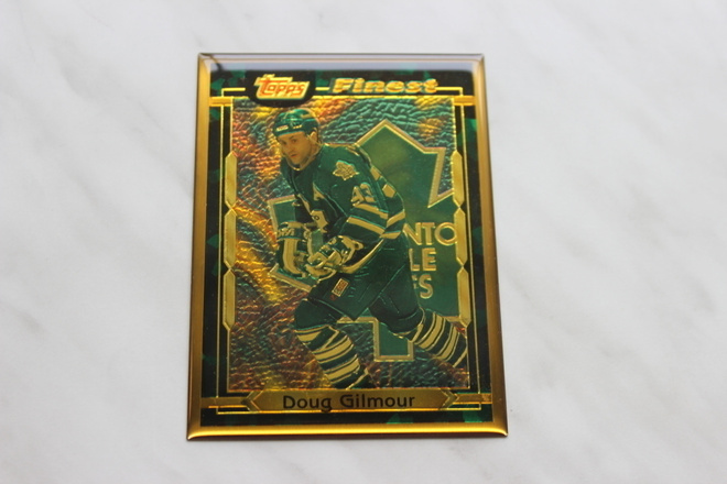 1995-96 Topps Finest Bronze Plate Doug Gilmour #6