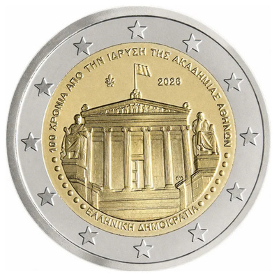 ** KREIKKA 2€ 2026 Ateenan akatemia pillerissä **