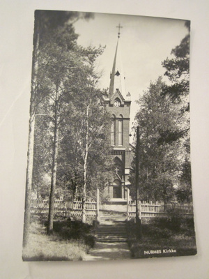 VANHA Postikortti Nurmes 1950-l Alkup.Mallikappale