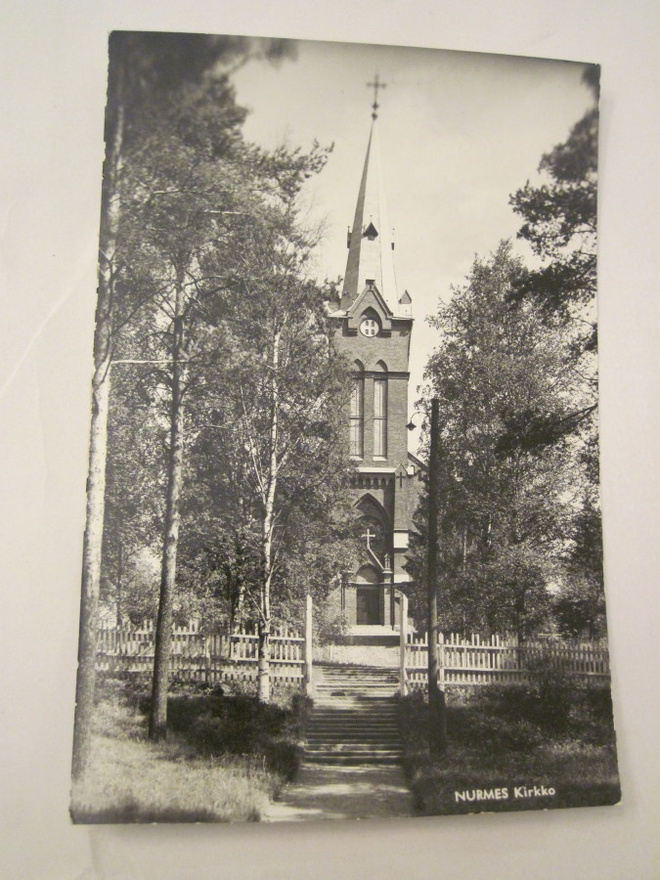 VANHA Postikortti Nurmes 1950-l Alkup.Mallikappale
