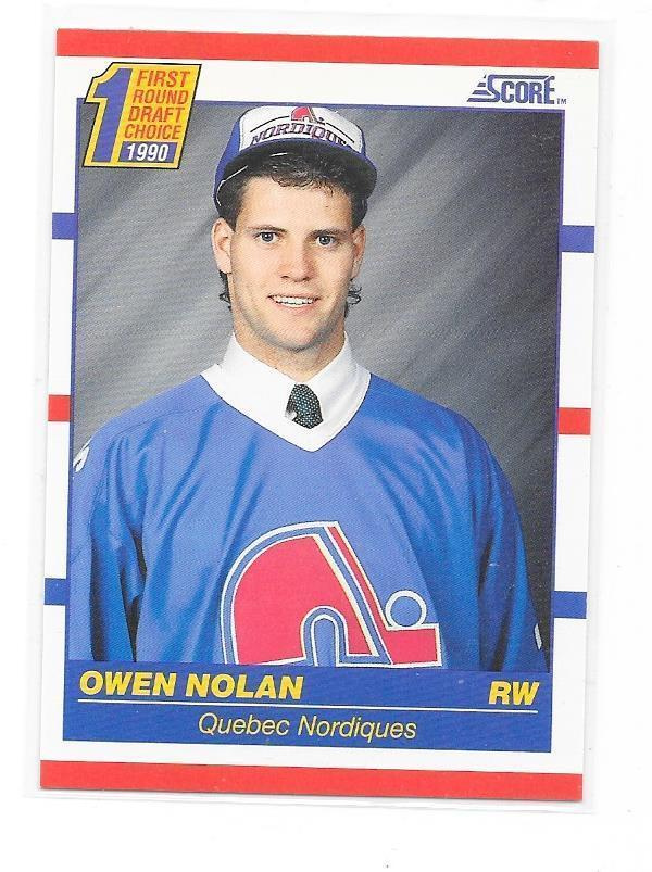 1990-91 Score #435 Owen Nolan Quebec Nordiques RC