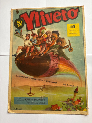 Yliveto 1/1954 hieno harvinaisuus!