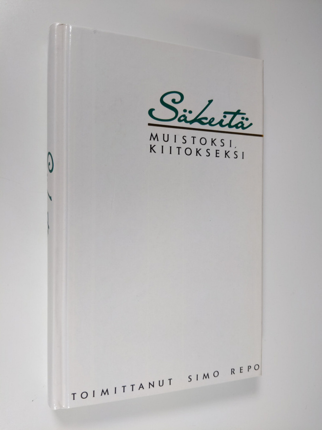 Säkeitä muistoksi kiitokseksi