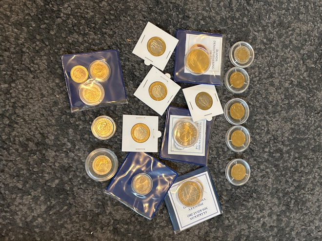 Kolikot eurot ja markat