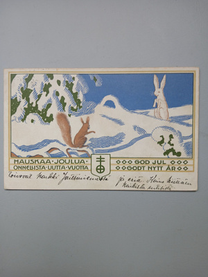 Väinö Blomstedt jänis ja orava v.1912