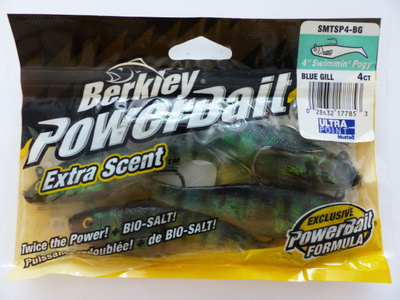 BERKLEY POWERBAIT 4" Swimmin Pogy Väri: Blue Gill