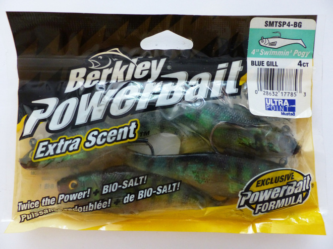 BERKLEY POWERBAIT 4" Swimmin Pogy Väri: Blue Gill