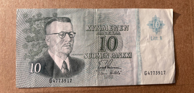 10 mk Litt. A 1963 *vaikea pari*