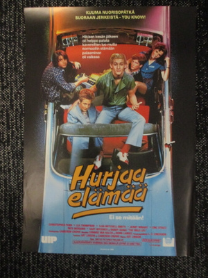 Hurjaa elämää (1984) - vanha elokuvajuliste - nuorisokomedia