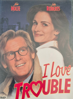 I Love Trouble (1994) Nick Nolte -DVD.suomikansi