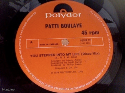 PATTI BOULAYE :: YOU STEPPED INTO MY LIFE::VINYYLI  12" 1979