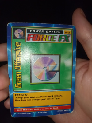 1999 Digimon - Digital Monsters Green Offensive card