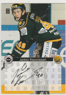 2008/09 Cardset Signature Jarkko Kauvosaari , Ilves