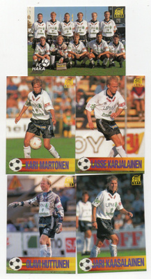 Sun set Jalkapallo FC HAKA n:ot 200, 201, 203, 204, 206 1995