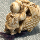 NETSUKE: antiikkinen japanilainen - pikkukuva 3