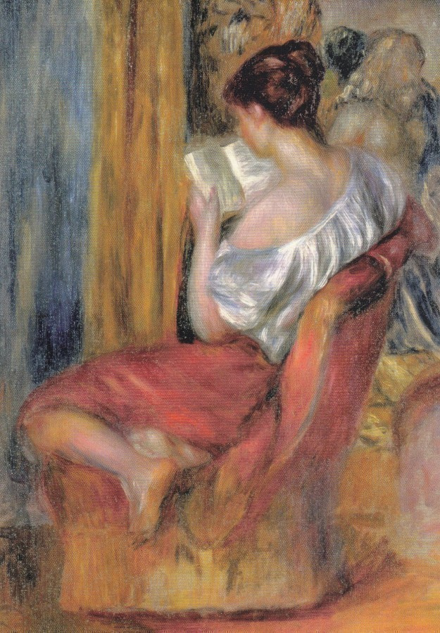 Pierre Renoir: Lukeva nainen