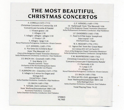 The most beautiful Christmas Concertos - CD