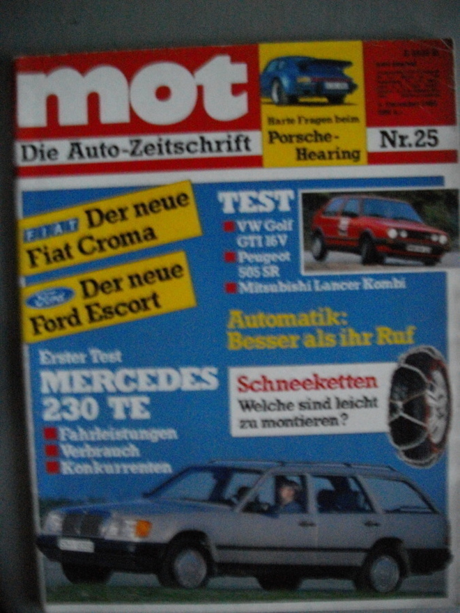 MOT - Die Auto-Zeitschrift Nro 25/1985 (12.11)