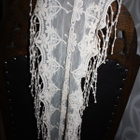 Pitsihuivi 150cm Cream luonnonvalkoinen - pikkukuva 2