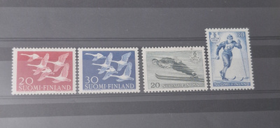 1956 POHJOLA * JA 1958 HIIHTO MERKIT *, LAPE 464,465,489,490