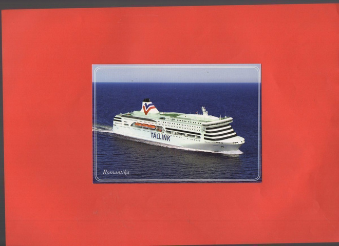 Laivapostikortti Tallink Romantika