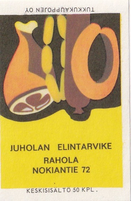 Tampere, Rahola, Juholan Elintarvike , Nokiantie 72  3/10