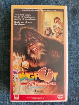 HARRY and the HENDERSONS ( 1987 ) VHS ESSELTE VIDEO.