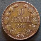 1895 10 penniä kl6 - pikkukuva 1
