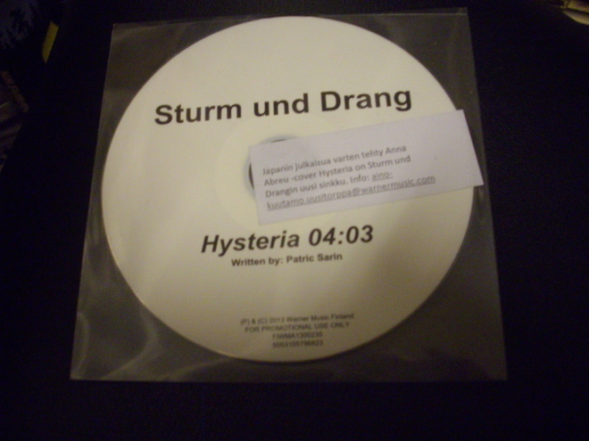 STURM UND DRANG: Hysteria CDS ( Sis.postikulut )
