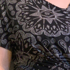 Lindex mustavalkoinen kuviollinen mekko S - pikkukuva 2