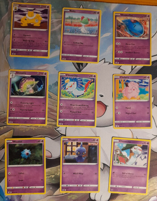 Pokemon Sword & Shield- sarjan kortteja, physic - NM/M