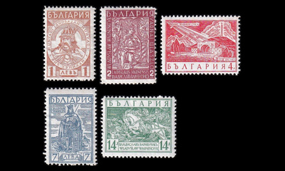 Bulgaria 286-90 * Wladislaus III:n mausoleumi (1935)