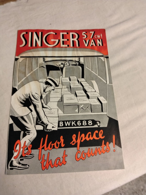 singer 5/7 cwt van esite