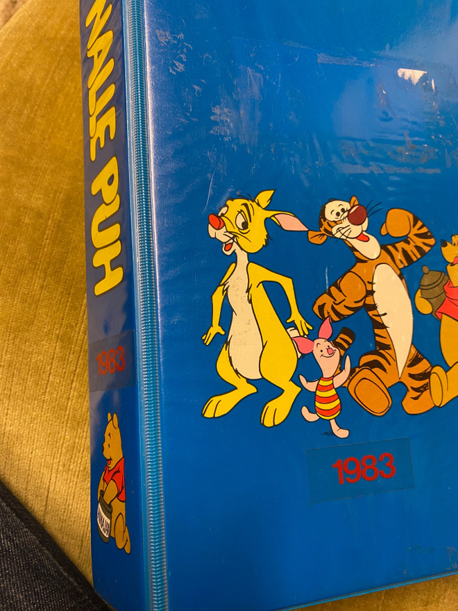 Nalle puh vuosikerta 1983 kansiossa