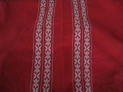 Pöytäliina punainen vintage 90 x 143 cm käytetty jouluisin