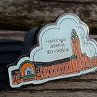 Helsingin Asema - 80v. Pinssi. Halkaisija - 27mm - pikkukuva 1